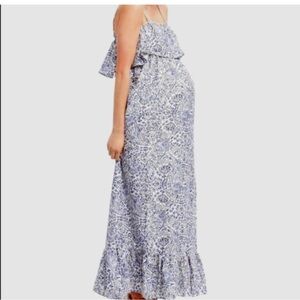 Motherhood Maternity, Blue and White Floral Dress, NEW size M